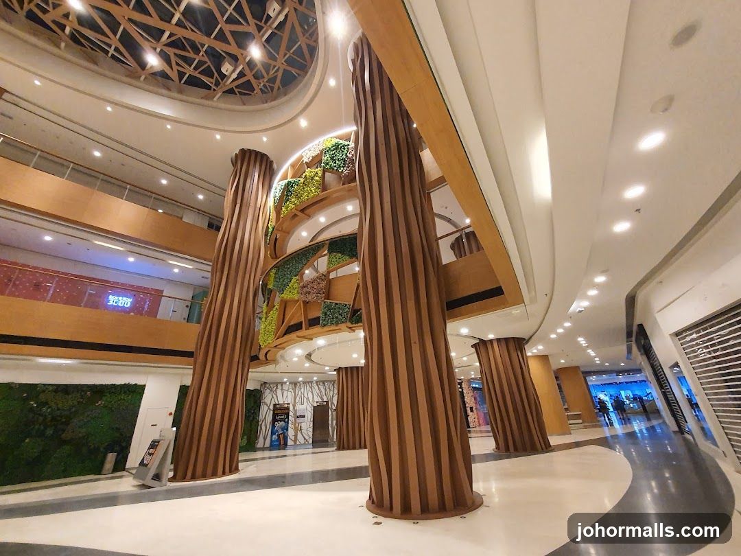 Mall Interior with Tree-like Columns