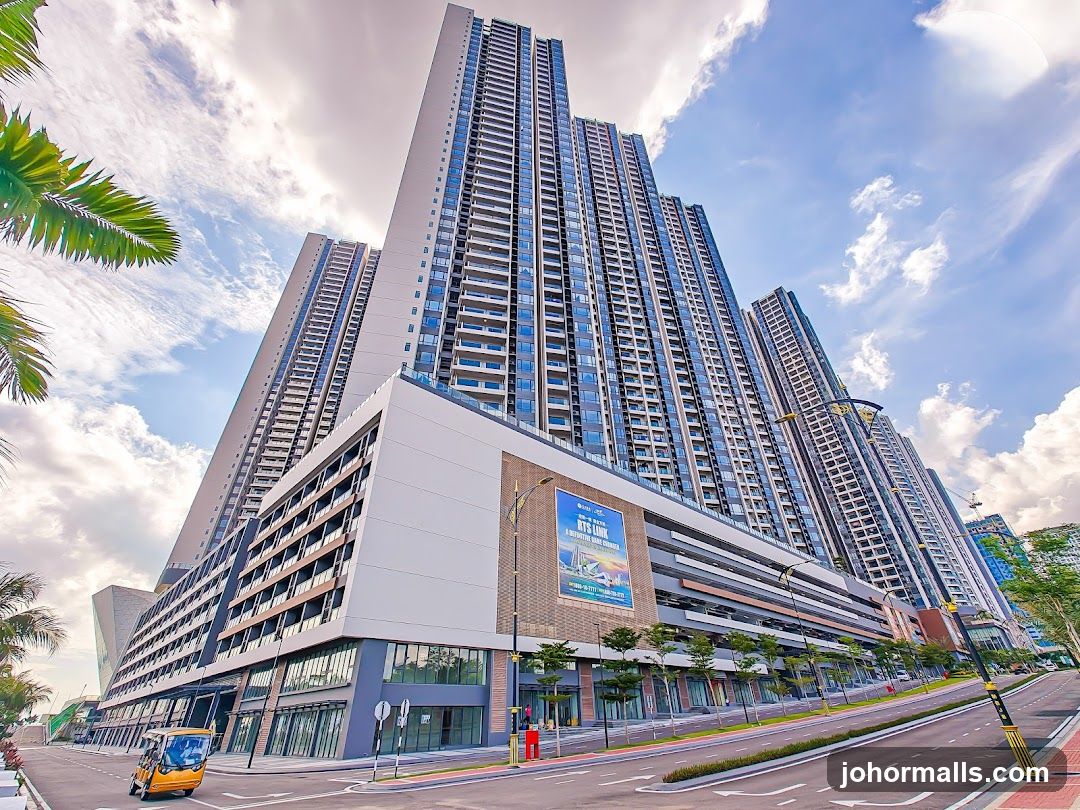 Modern High-Rise Buildings and Street View