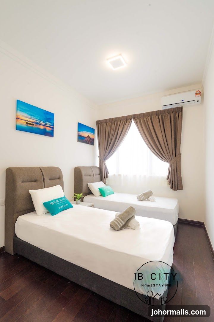 Bedroom with two twin beds