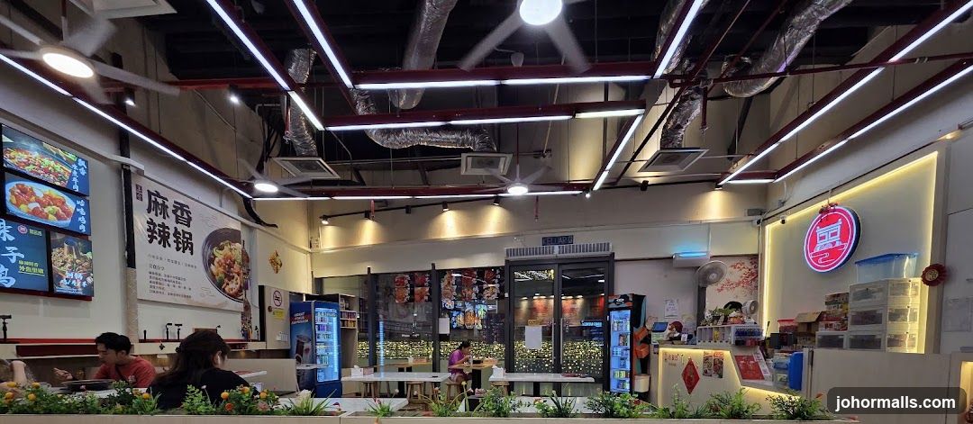 Restaurant Interior with Food Displays
