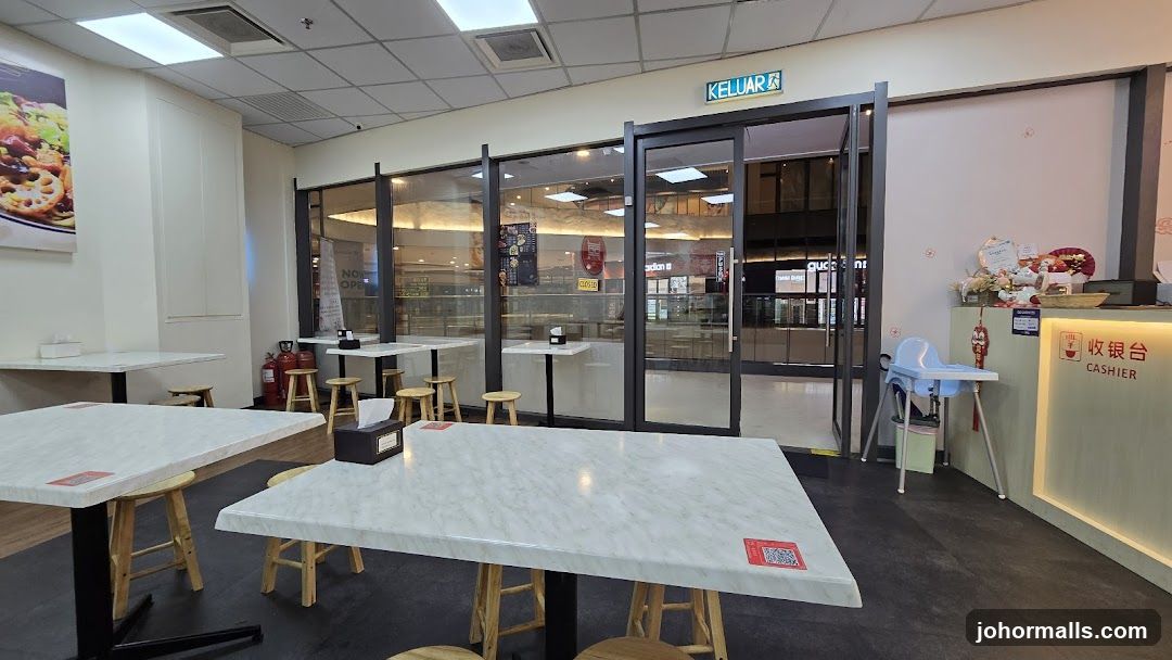 Restaurant Interior with Cashier Counter
