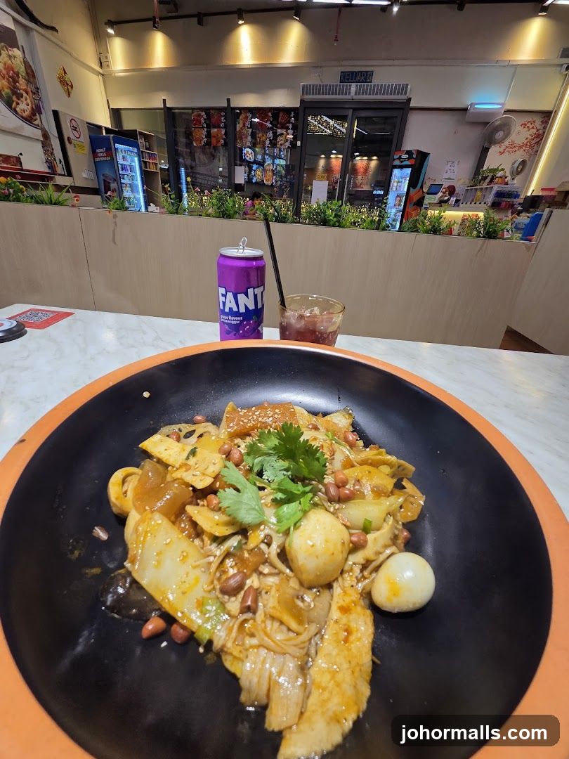 Spicy Noodle Dish with Fanta