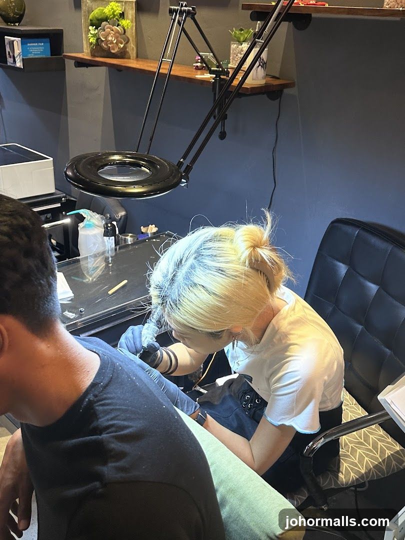 Tattoo Artist Working
