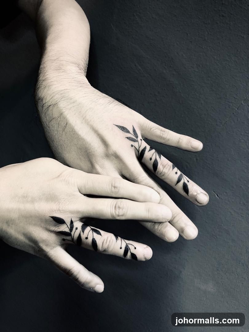 Fingertip Tattoos