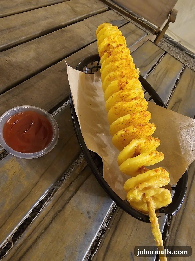 Twisted Potato with Ketchup