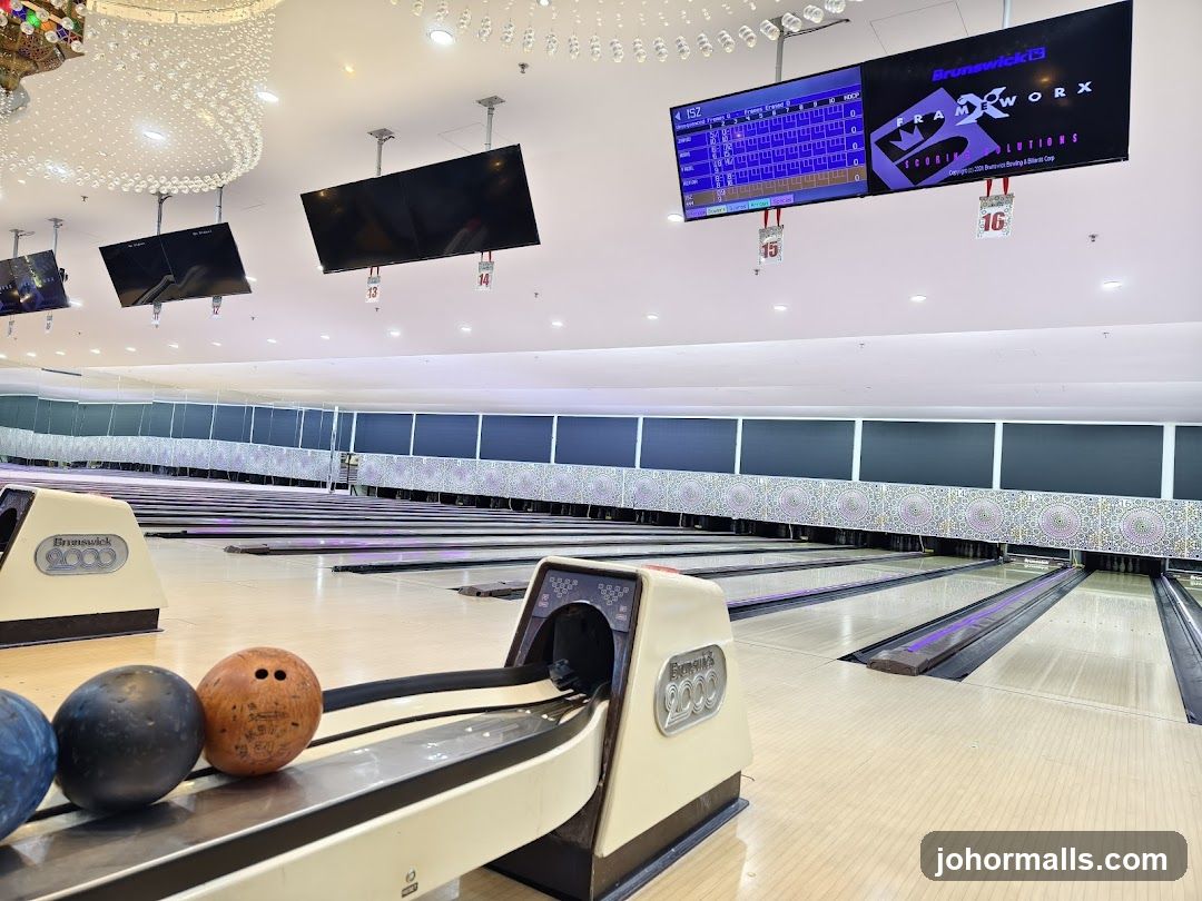 Bowling Alley with Score Screens