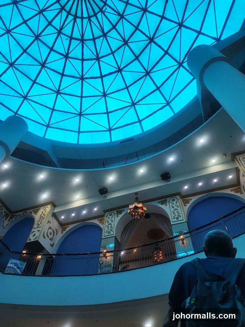 Interior of a building with a domed ceiling