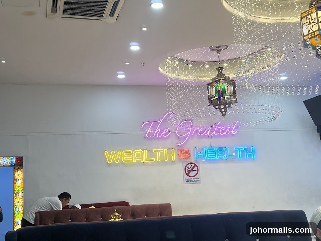 Neon Signage in Restaurant