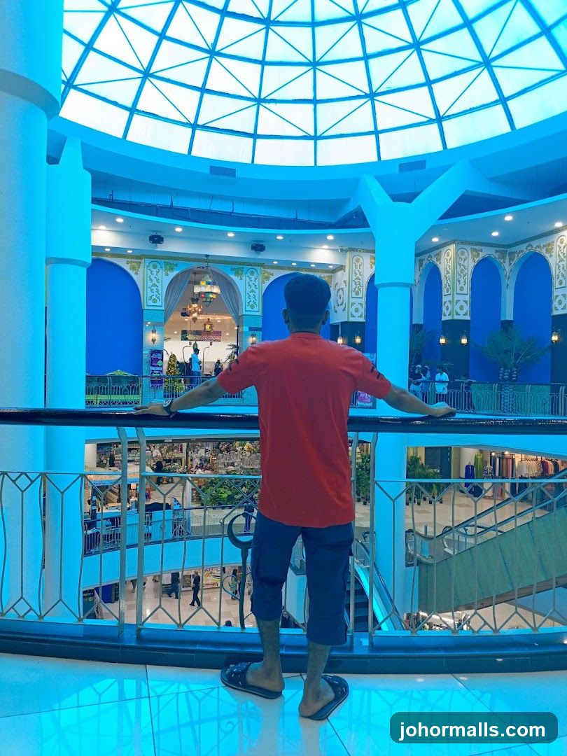 Interior of a shopping mall
