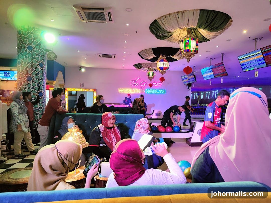 People bowling