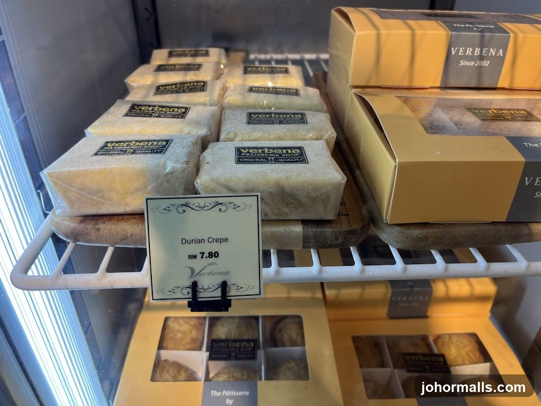 Pastries in a Refrigerator Display