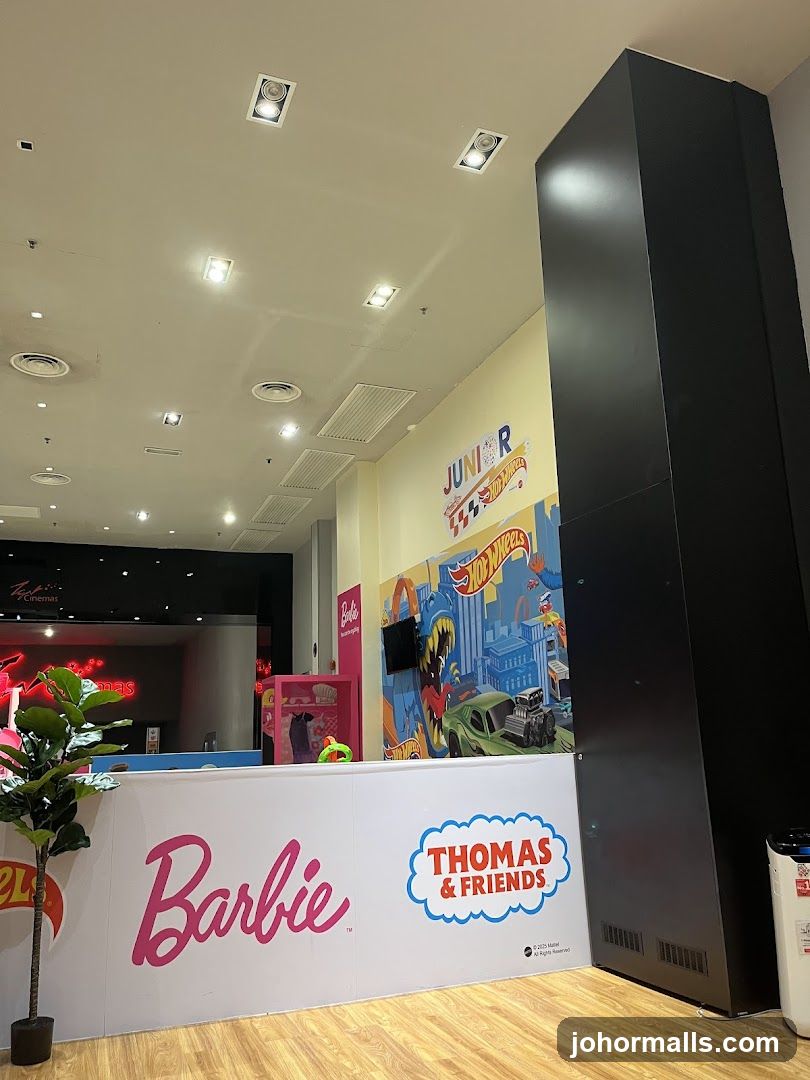 Barbie and Hot Wheels Display