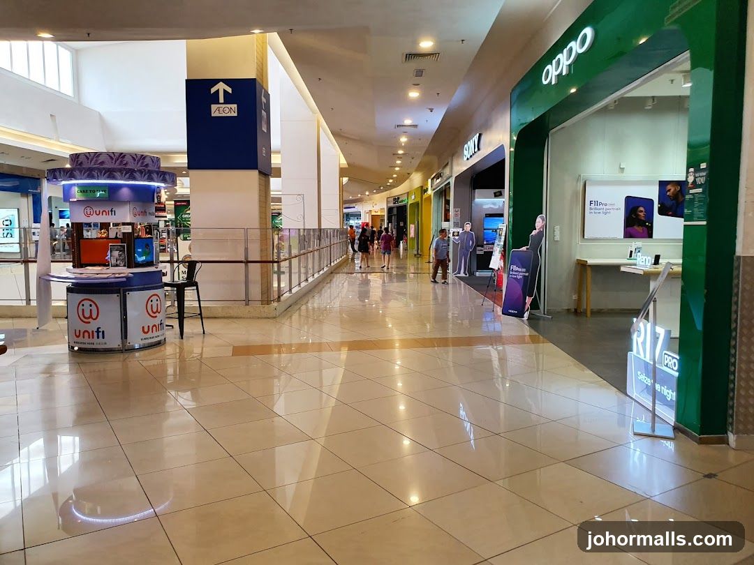 Mall Interior with Storefronts