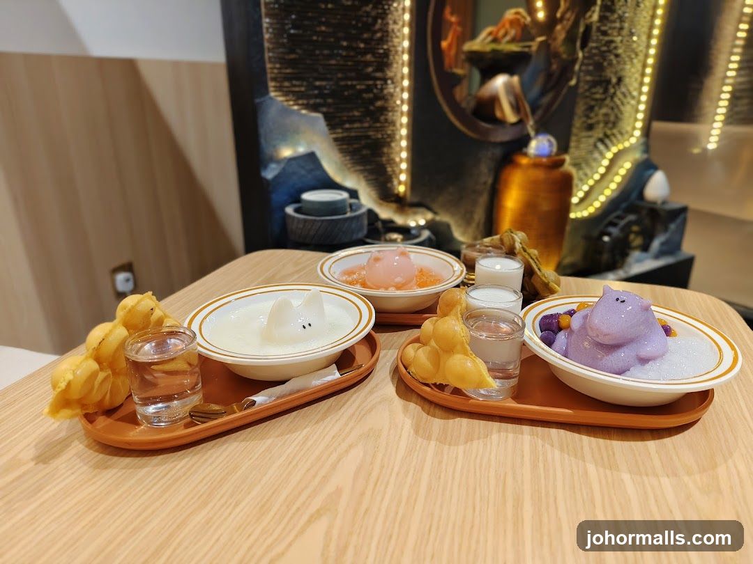 Dessert with Animal-Shaped Toppings