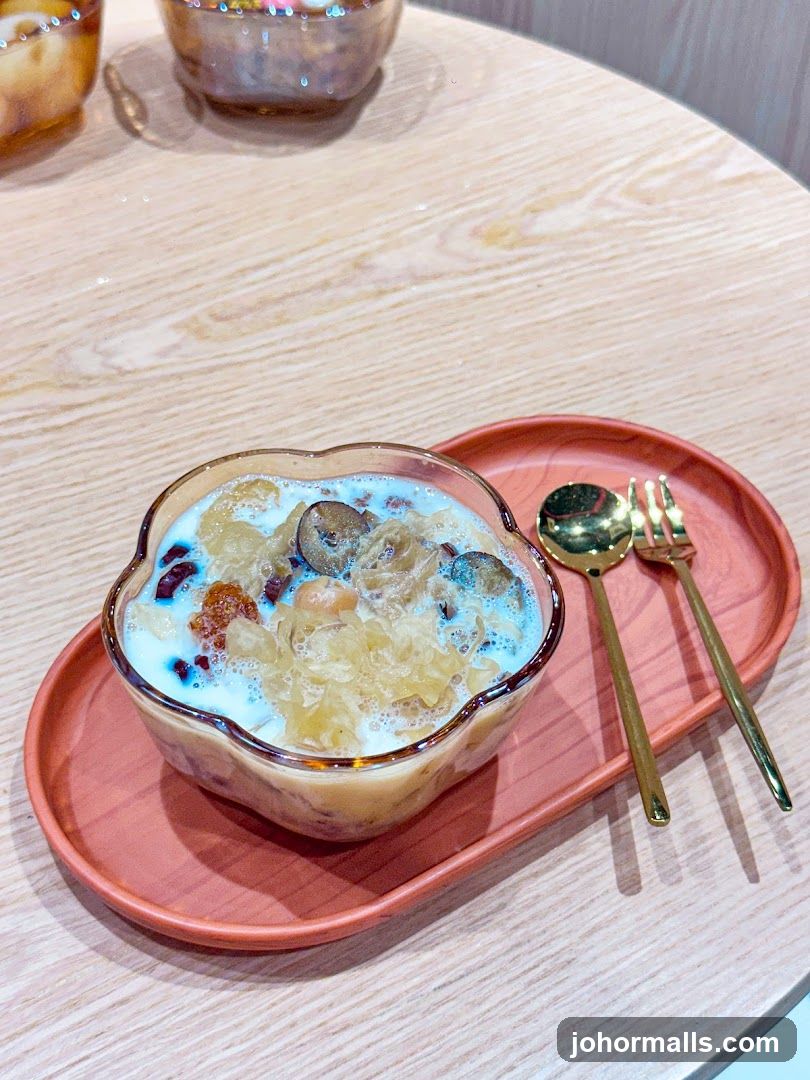 Dessert with Spoon and Fork