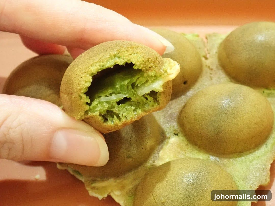 Matcha Bubble Waffle Bite