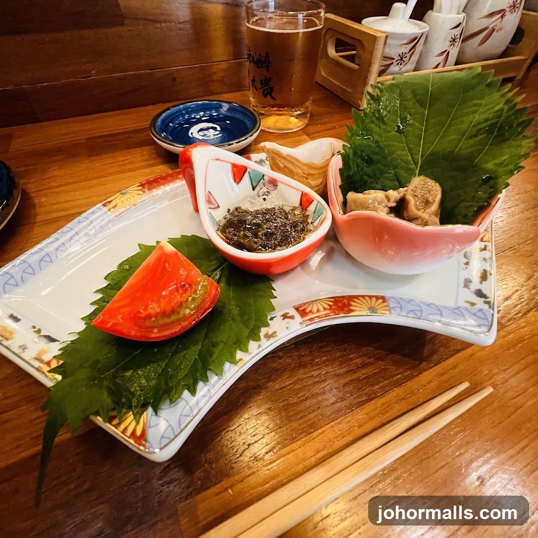 Appetizer with Tomato and Beer