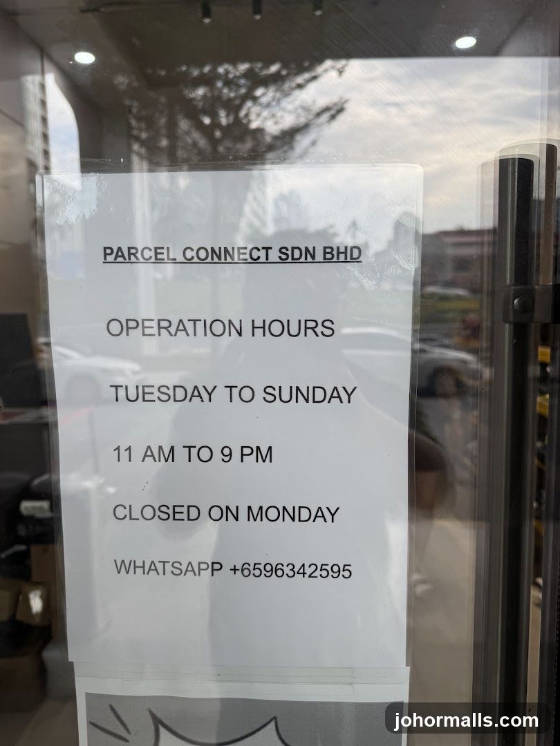 Operation Hours Sign