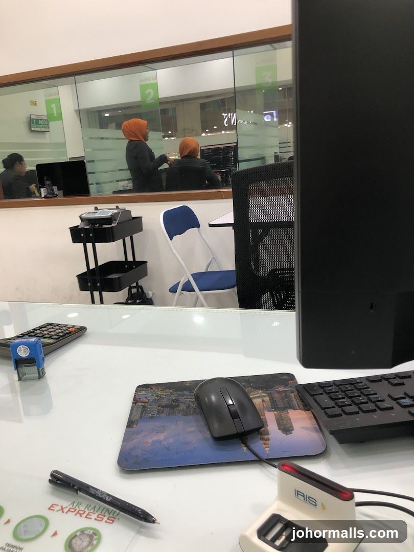 Office Counter with Staff