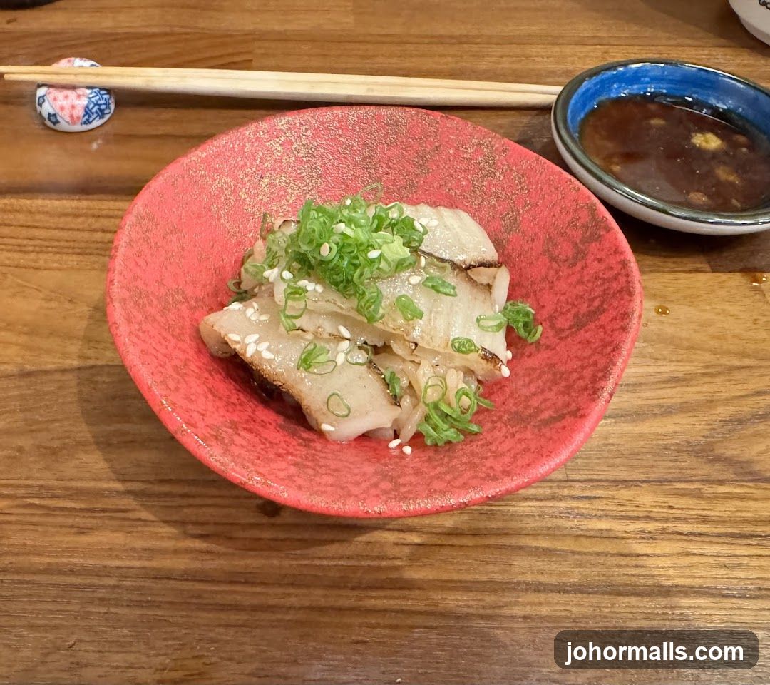 Sashimi with Green Onions and Sesame Seeds