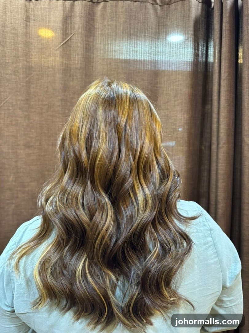 Woman with highlighted hair