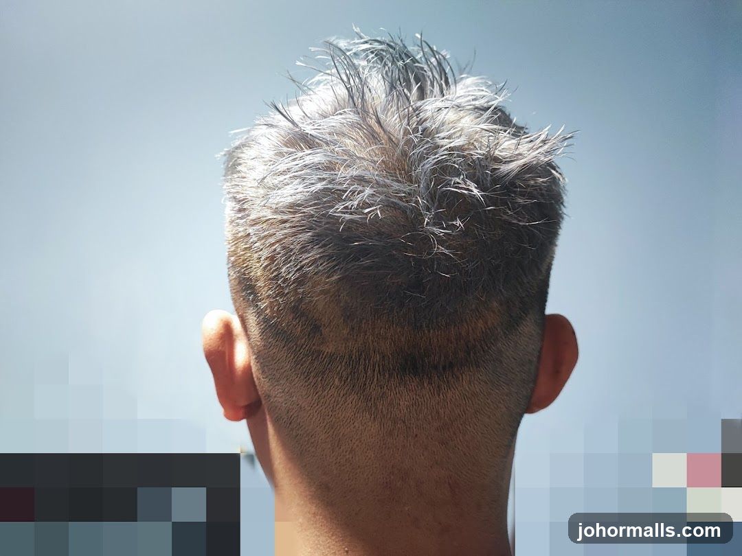 Back of Head with Spiky Hair