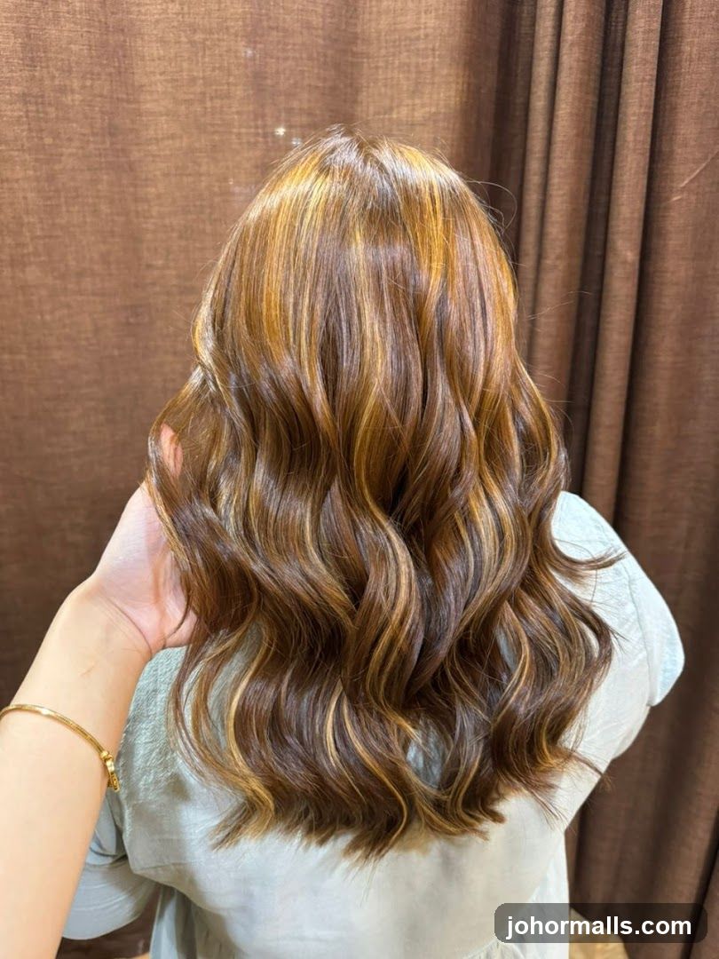 Woman with highlighted hair