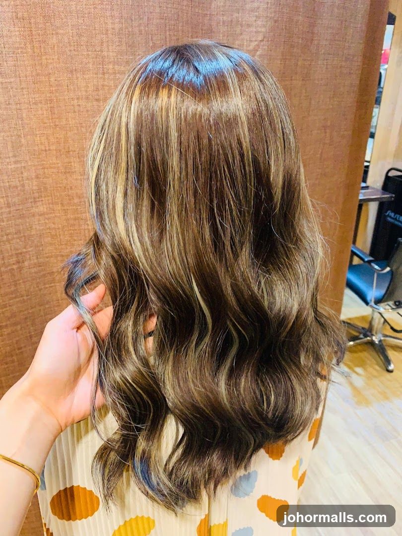 Wavy Hair with Highlights