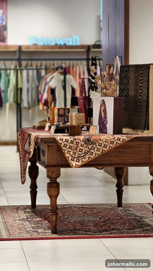 Display table with merchandise