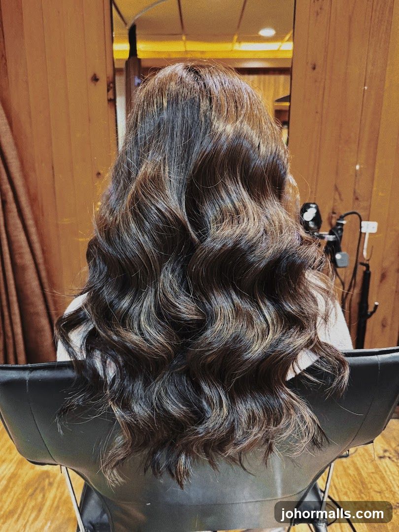 Wavy Brown Hair