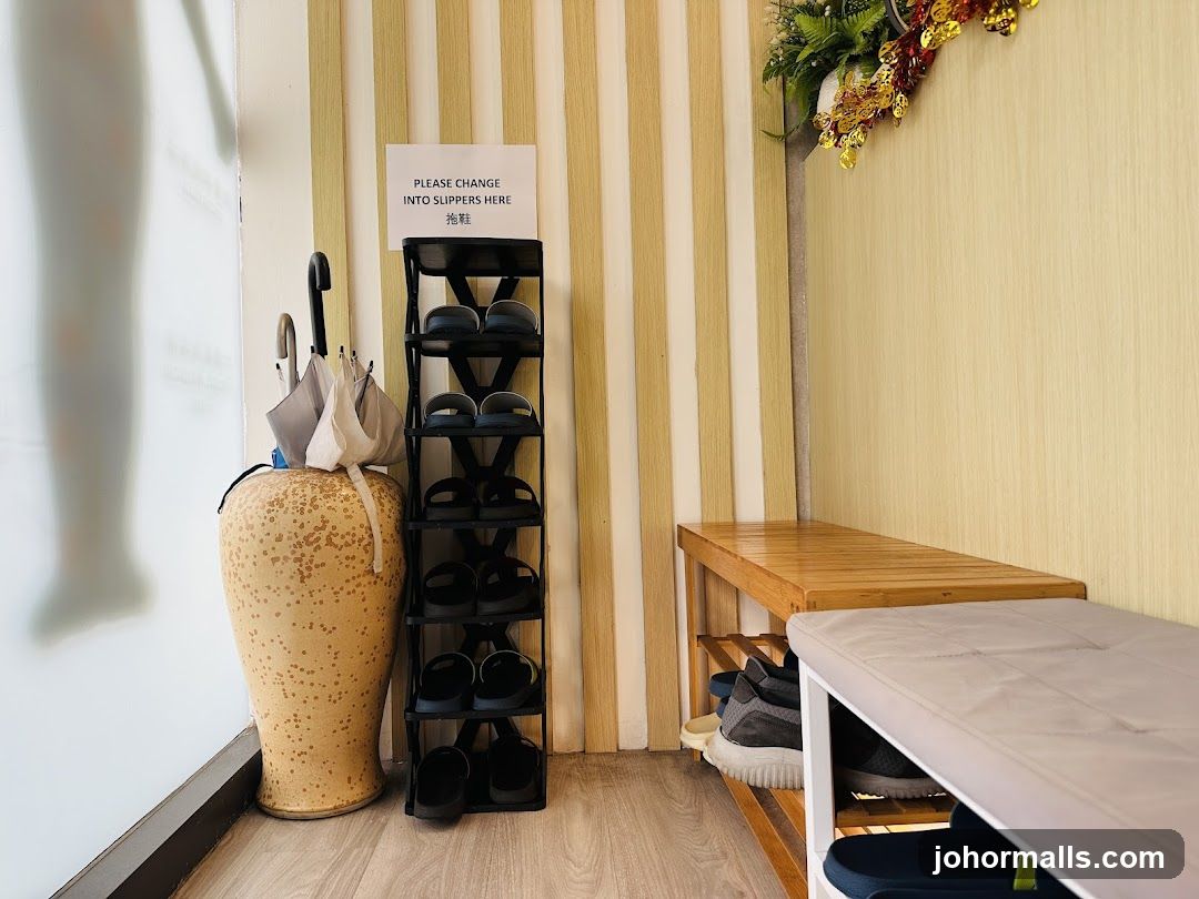 Shoe Rack and Bench Area