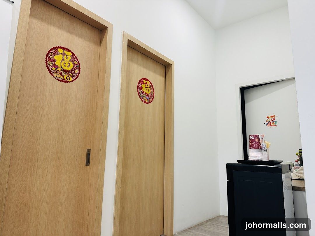 Doors with Chinese New Year Decorations