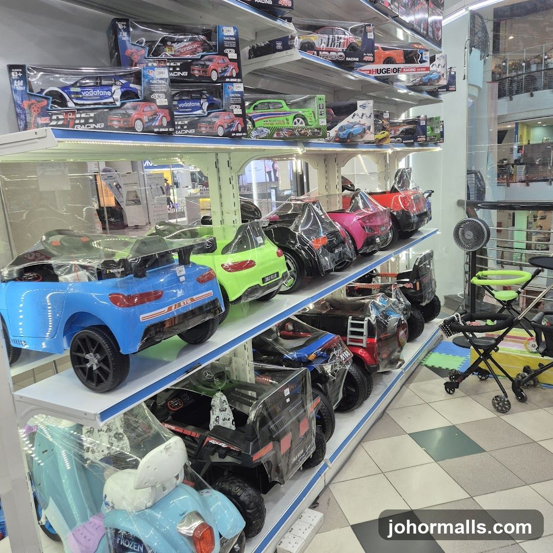 Toy Cars and Ride-On Vehicles Display