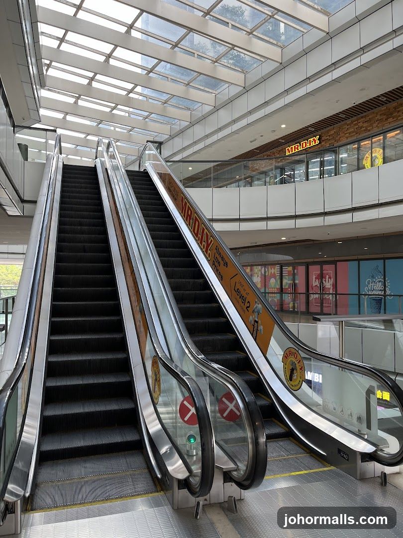 Escalators in a Mall