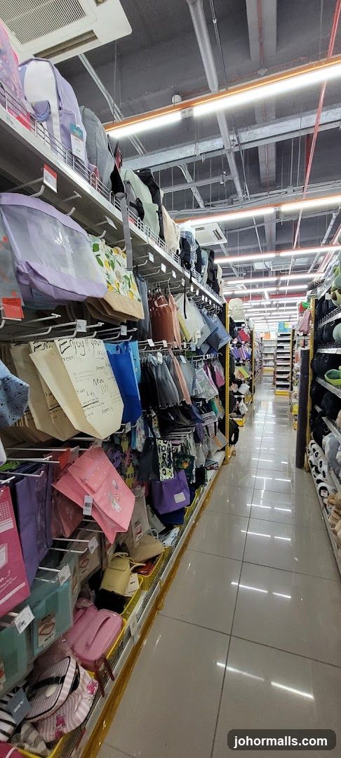 Store Aisle with Bags and Accessories