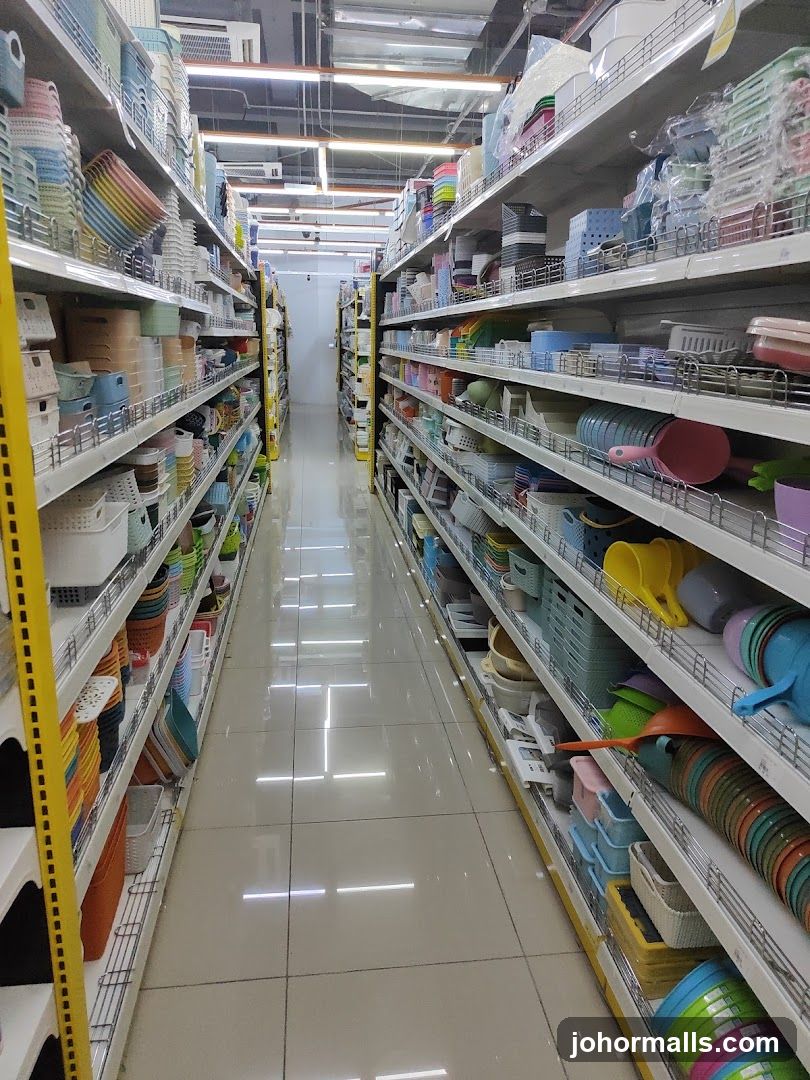 Aisle of Storage Containers