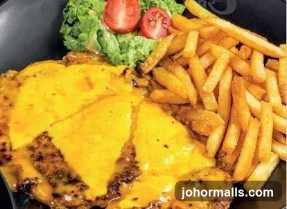 Cheeseburger Steak with Fries