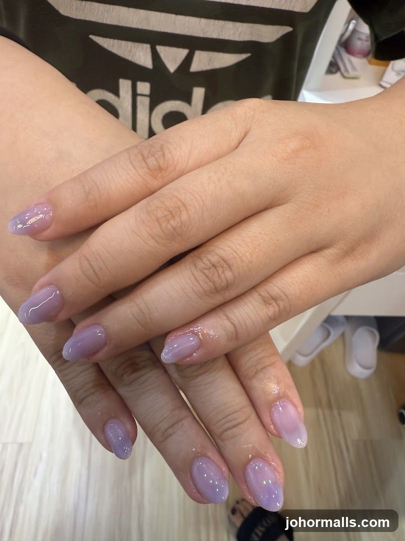 Lavender Ombre Nails