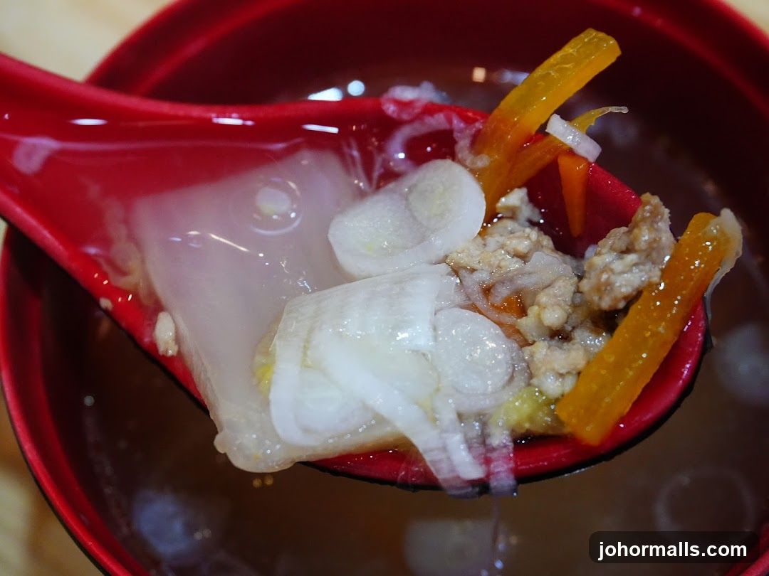 Miso Soup with Minced Pork and Vegetables