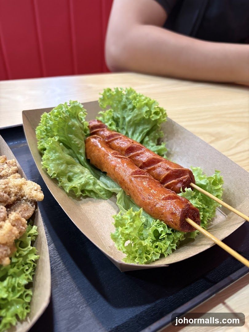 Grilled Sausages with Lettuce