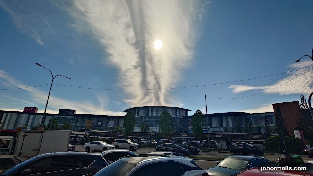 Mall Exterior with Dramatic Clouds