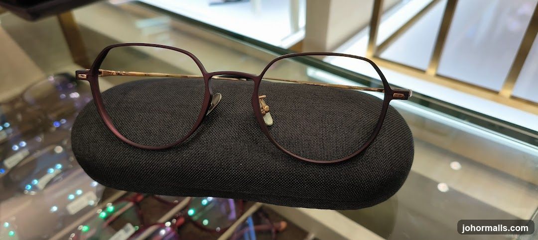 Eyeglasses on display