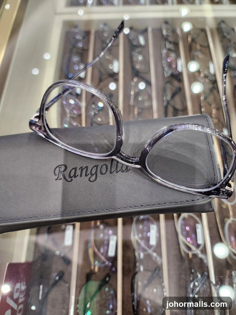 Eyeglasses on a case
