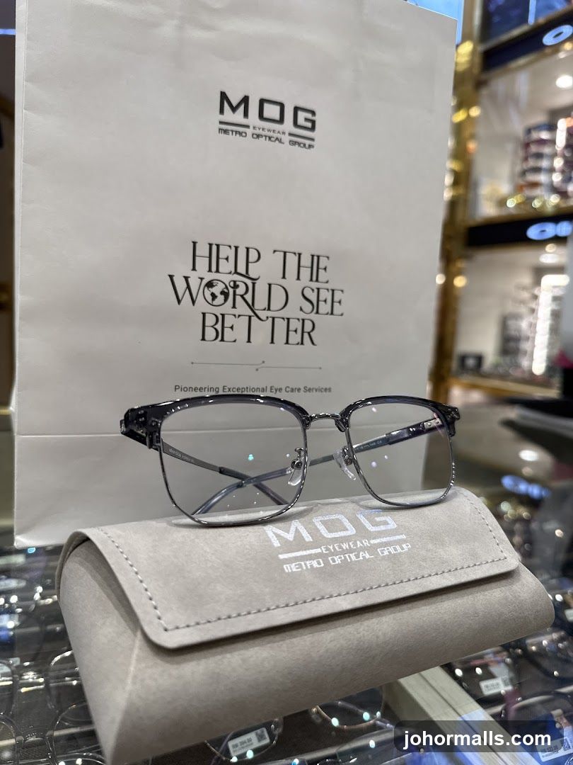 Eyeglasses and branded bag