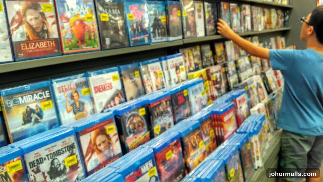 DVDs on Shelves