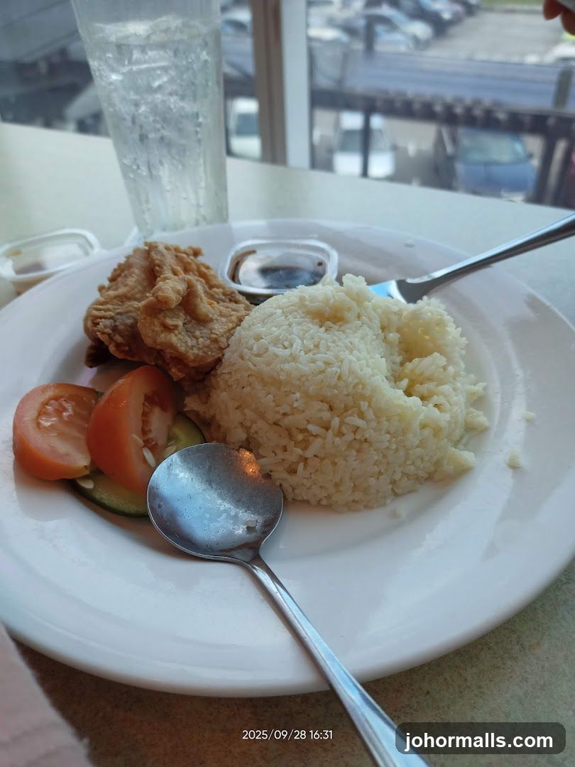 Fried Chicken and Rice Meal