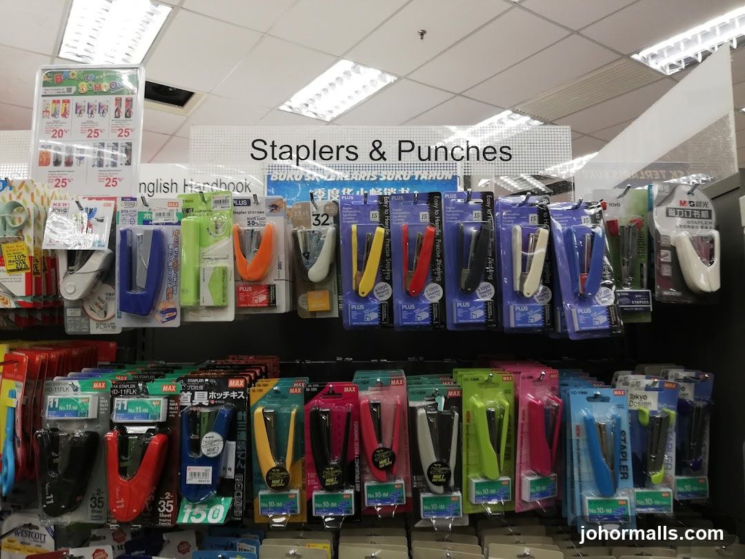 Staplers and Punches Display