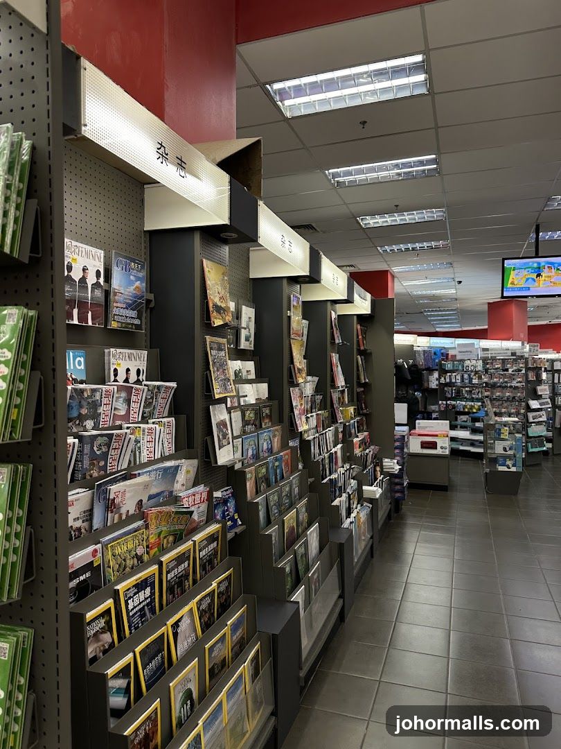 Magazine and Book Store Aisle