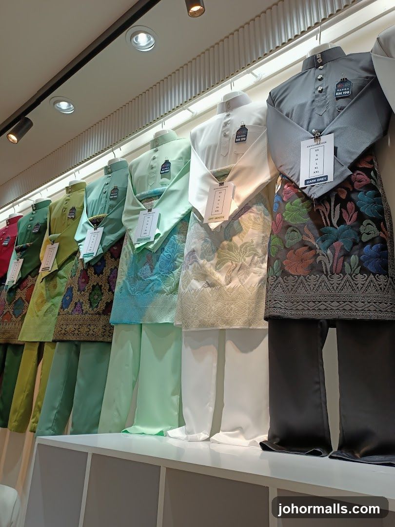 Traditional Malay Attire Display