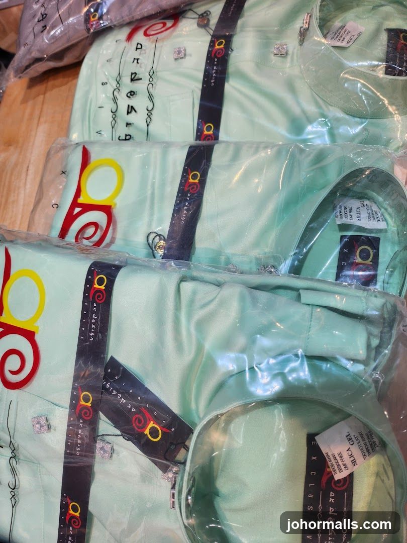 Packaged Mint Green Shirts